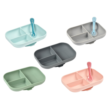 Beaba Divided Silicon Plate With Suction Cup