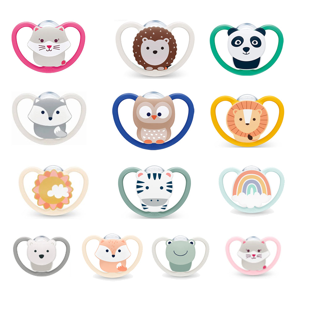 NUK Space Silicone Soother Pacifier (0-6/6-18/18-36 Months)