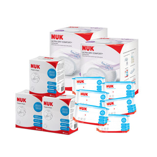 NUK Nipple Wipes 30s/box x3 + Antibacterial Wipes x6 + Ultra Dry Breast Pad x2 Set (Promo)