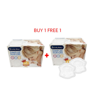 Lucky Baby Simplee Nurture™ Contoured Disposable Breast Pads 100pcs/Box x2(Total 200pcs)(Promo)