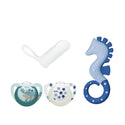 NUK Oral Care Finger+ Soother (6-12M)+ Teether Cool Sea Horse Set (Promo)