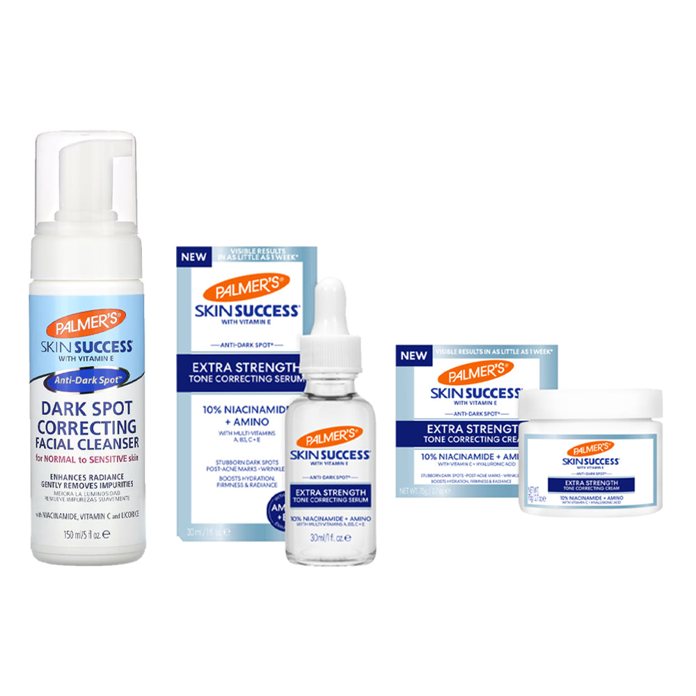 Palmer's Skin Success Extra Strength Tone Correcting Serum 30ml/Correcting Cream 75g/ Correcting Facial Cleanser 150ml