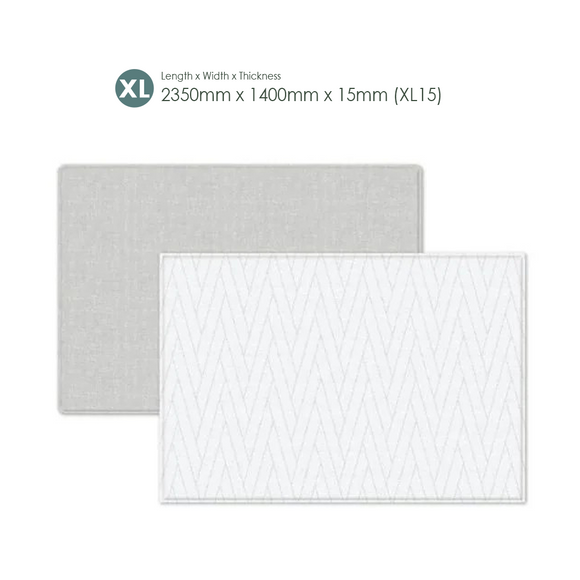 Parklon LaPure Double Herringbone Grey Fabric (Size M12 / XL15)