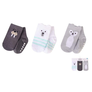 Buy bear Hudson Baby 3pcs Baby Socks With Non-Skid