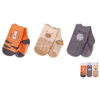 Hudson Baby 3pcs Baby Socks With Non-Skid