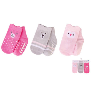 Hudson Baby 3pcs Baby Socks With Non-Skid