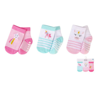 Buy unicorn-star Hudson Baby 3pcs Baby Socks With Non-Skid