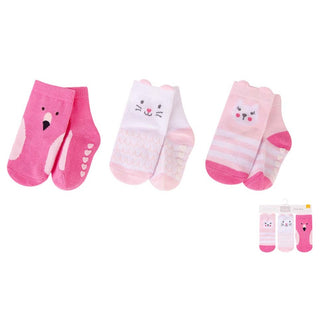 Hudson Baby 3pcs Baby Socks With Non-Skid