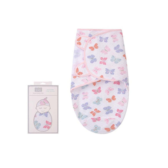 Hudson Baby Quilted Swaddle Wrap (0-3m)