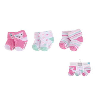 Buy llama Hudson Baby NB Terry Socks With Non-Skid (0-6 Months)