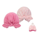 Hudson Baby 2pcs Turban Cap Set (0-6m)