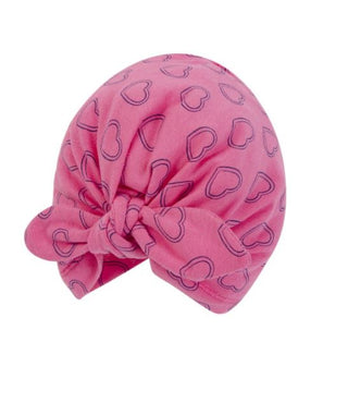 Buy navy-hearts Hudson Baby 1pc Turban Cap (0-6m)