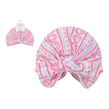Hudson Baby 1pc Turban Cap (0-6m) - 0