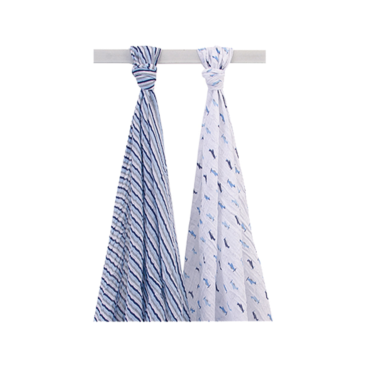 Hudson Baby 2pcs Muslin Swaddle Blankets