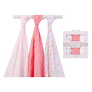 Hudson Baby 3pcs Muslin Swaddle Blanket Gift-4