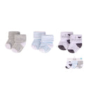 Hudson Baby 3pcs Terry Socks With Non-Skid (0-6M)