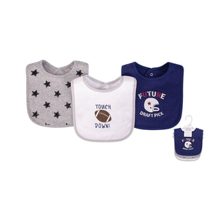 Hudson Baby 3pcs Interlock Terry Bibs