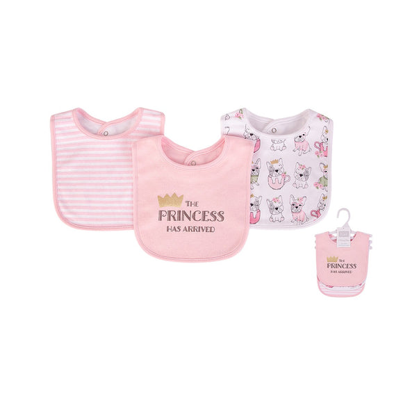 Hudson Baby 3pcs Interlock Terry Bibs