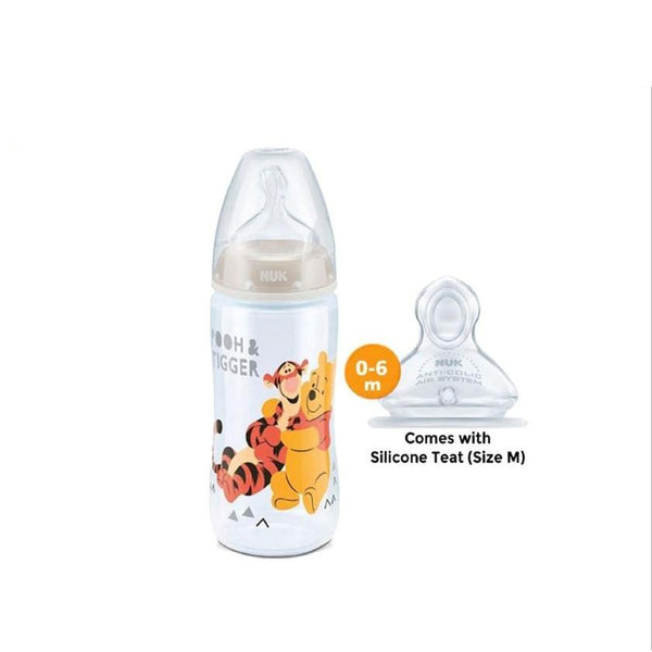 NUK Premium Choice+ PP Bottle 300ml with Silicone Teat 0-6months