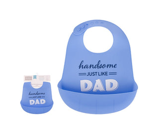 Buy handsome-just-like-dad Hudson Baby 1pc Silicone Bib