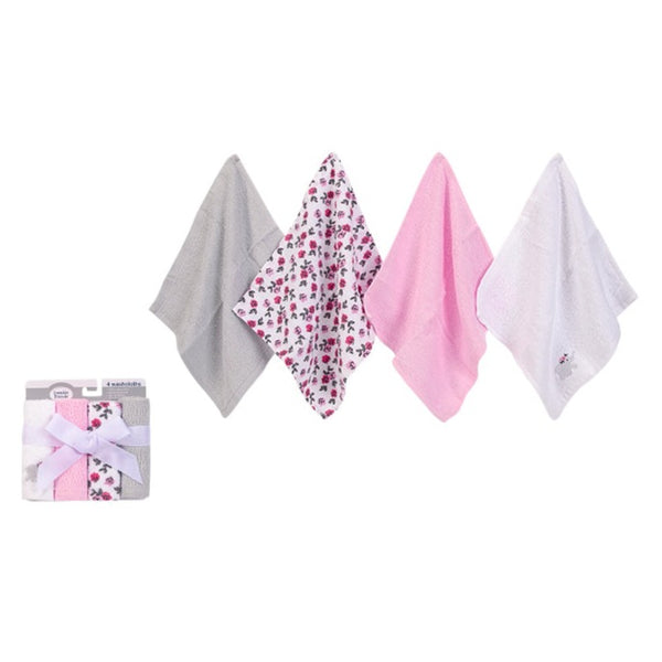 Hudson Baby 4pcs Washcloths (Woven Terry)