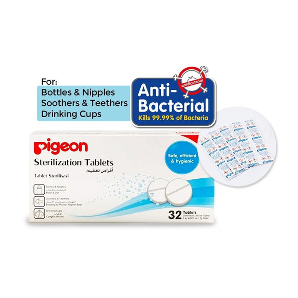 Pigeon Baby Sterilization Tablets - 32 Tablets Each Set