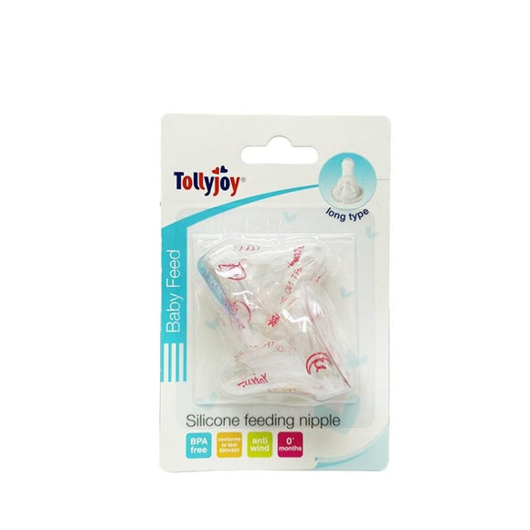 Tollyjoy Silicone Feeding Nipple-Long Type- Set of 2