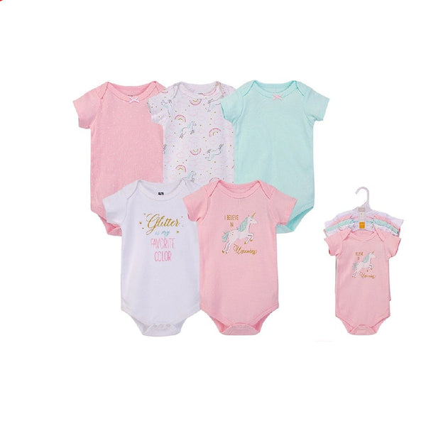 Hudson Baby 5pcs Bodysuit Set