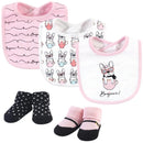 Hudson Baby 5pcs Bib & Socks Set-1
