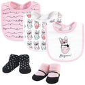 Hudson Baby 5pcs Bib & Socks Set