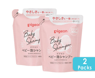 Buy 2-refill-packs [Made In Japan] Pigeon Baby Foam Shampoo Baby Flower Fragrance (350ml Bottle/ 300ml Refill Packs) (Promo)