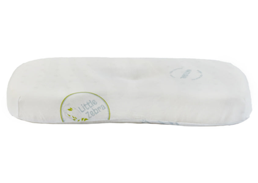 Little Zebra 100% Natural Latex Small Contour Pillow With Case (12-30mths) - 0