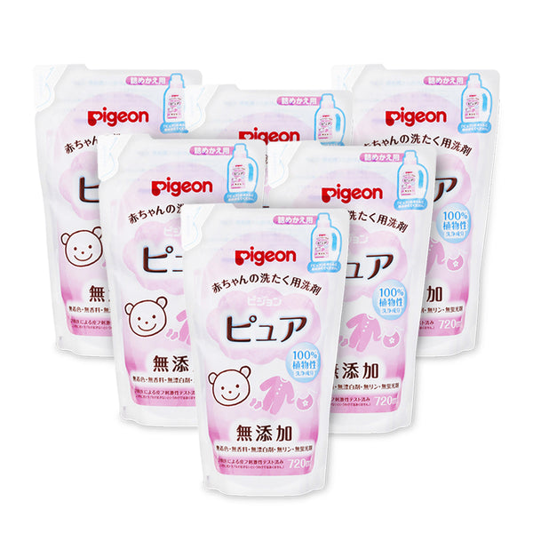 Pigeon Japan Baby Laundry Pure Detergent 720ml Refill Packs (1 Refill/3Refills/6 Refills/9 Refills/12 Refills/18 Refills)(Promo)