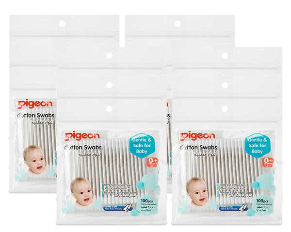 Pigeon Baby Cotton Swabs Hygienically Packed (100pcs Per Pack)