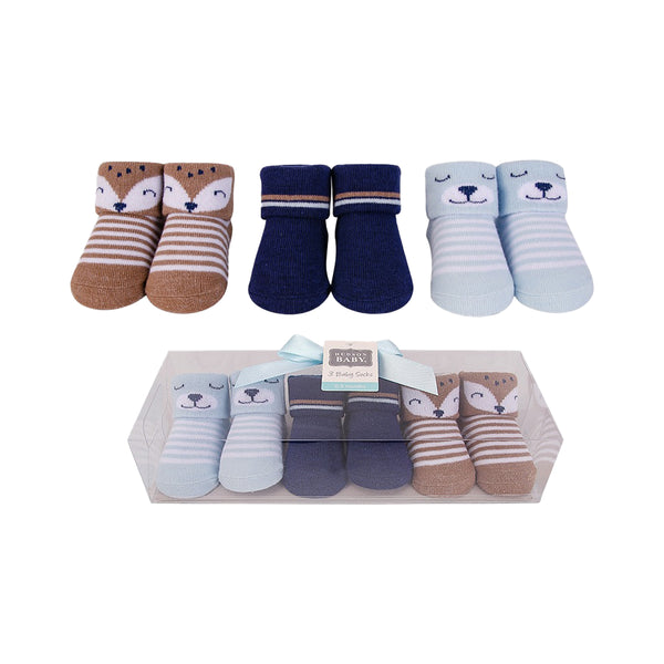 Hudson Baby 3 Pair Socks Gift Set