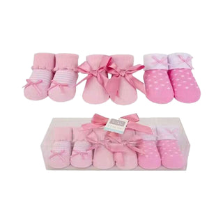 Buy pink-14319 Hudson Baby 3 Pair Socks Gift Set