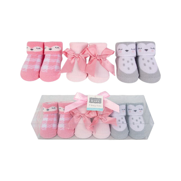 Hudson Baby 3 Pair Socks Gift Set