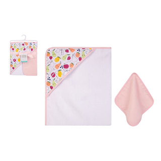 Buy fruits Hudson Baby 1pc Hooded Towel & Washcloths (Woven Terry)