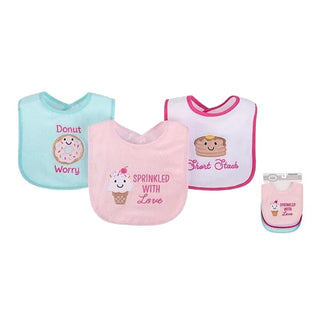 Buy sprinkled Luvable Friends 3pcs Knit Terry With Peva Bib