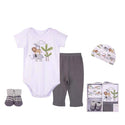 Hudson Baby 4pcs New Born Baby Clothing Gift Set (0-6 Months)