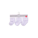 Luvable Friends 3 Pairs Baby Terry Socks (0-6m)