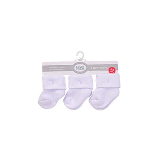 Luvable Friends 3 Pairs Baby Terry Socks (0-6m)