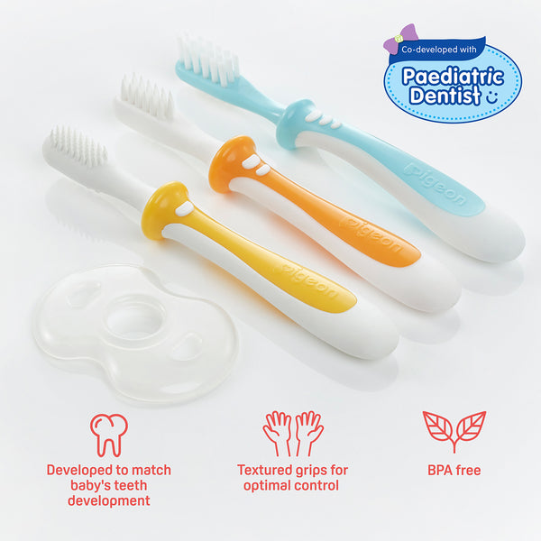 Pigeon Training Toothbrush Set (Lesson 1+2+3) (6-18 Months)