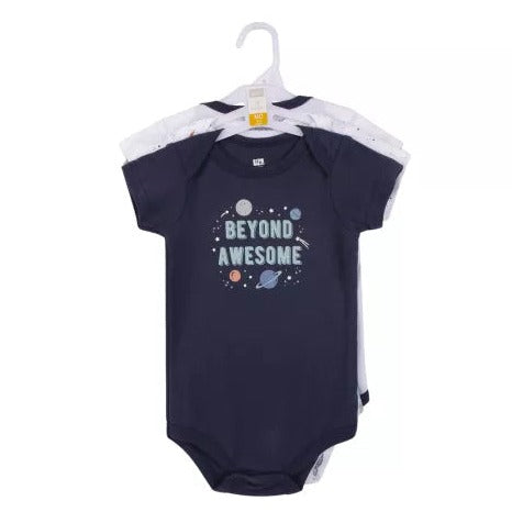 Hudson Baby 3pcs Bodysuit Short Sleeve Set (0-3m/3-6m/6-9m/9-12m)