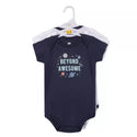 Hudson Baby 3pcs Bodysuit Short Sleeve Set (0-3m/3-6m/6-9m/9-12m)