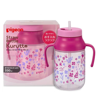 Buy flower Pigeon Straw Bottle Kurutto 330ml