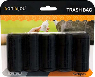 Bonbijou Disposable Trash Bag 20pcs x 5 Rolls (Bundle of 2)