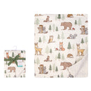 Hudson Baby Print Mink Blanket W Dotted Mink Back-4