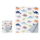 Hudson Baby Print Mink Blanket W Dotted Mink Back-1