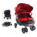 Joovy Scooter X2 - Graphite Frame Double Stroller-2